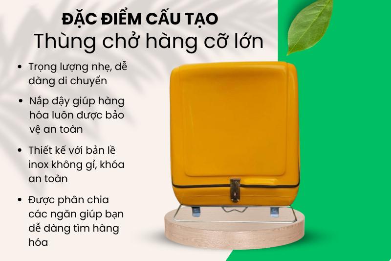 Đặc điểm cấu tạo thùng chở hàng loại lớn