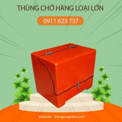 Thùng chở hàng loại lớn màu cam