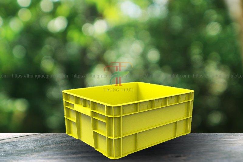 Sóng nhựa đặc 2t2 màu vàng 