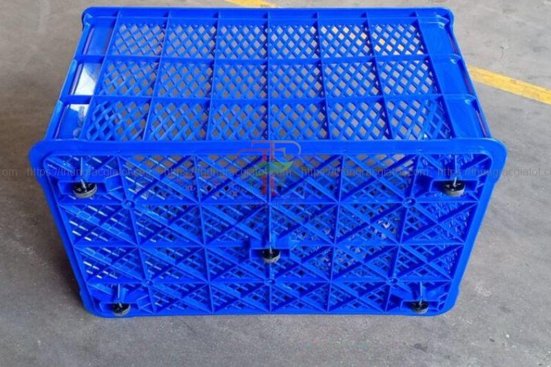 Sóng nhựa hở có bánh xe 