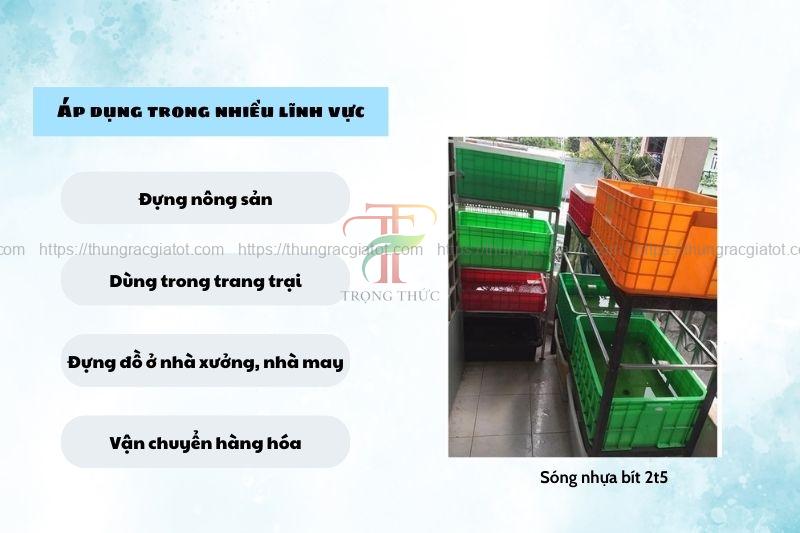 ứng dụng sóng nhựa bít 2t5