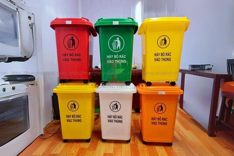 Thùng rác hữu cơ bằng nhựa HPDE 60 lít