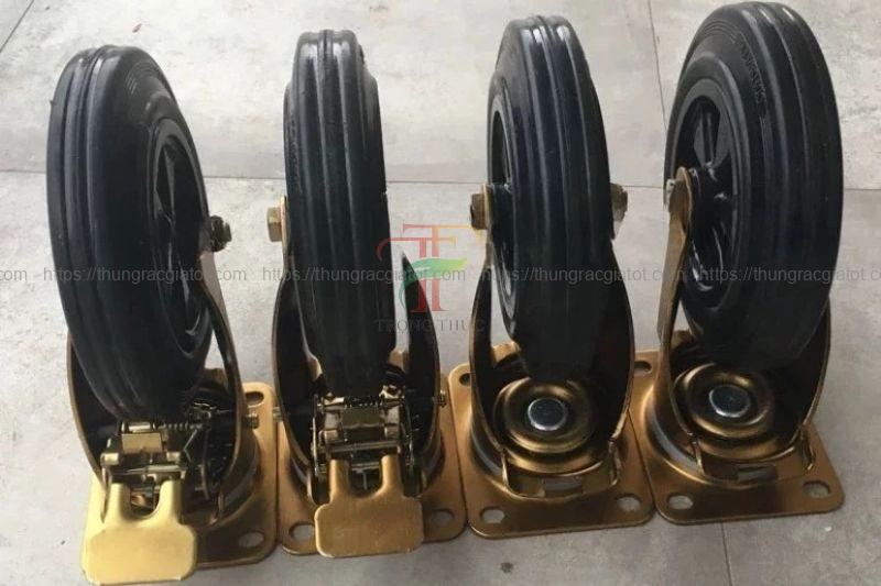 Bánh xe thùng rác cao cấp, chính hãng