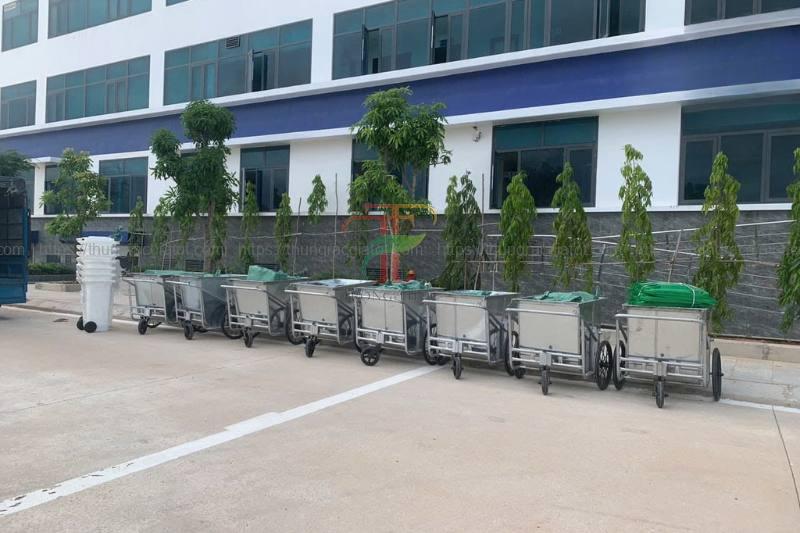 Thời gian bàn giao thùng rác đến bệnh viện 