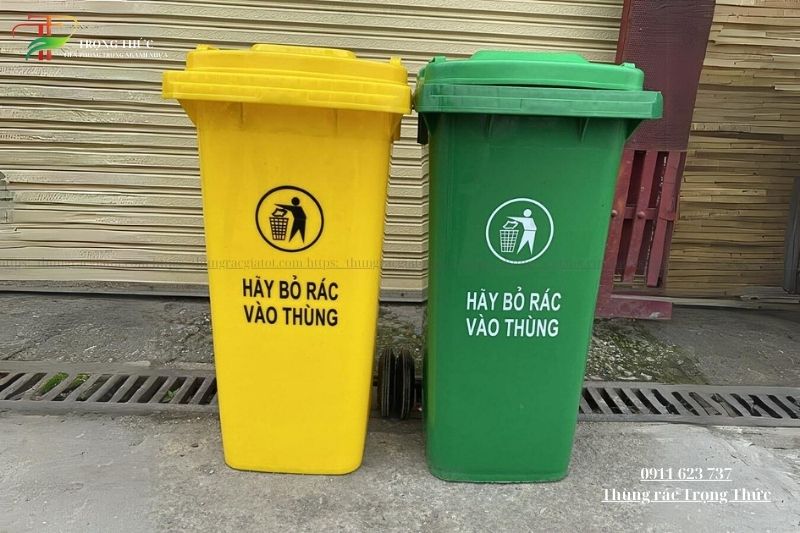 Thùng đựng rác nhựa 120L