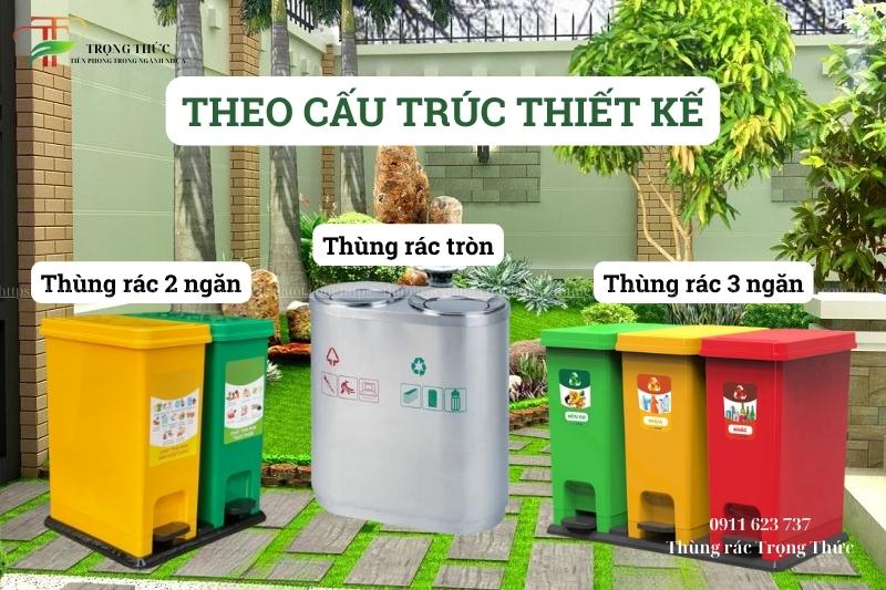 Thiết kế thùng rác phân loại