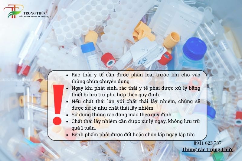 Phân loại và xử lý rác thải y tế