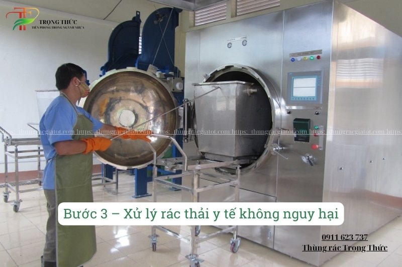 Các bước xử lý rác thải y tế