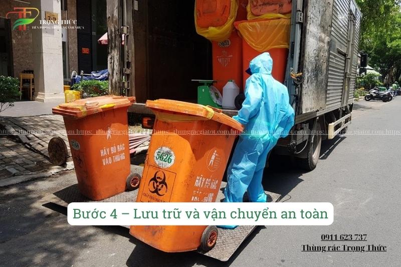 Các bước trong quy trình xử lý rác thải y tế
