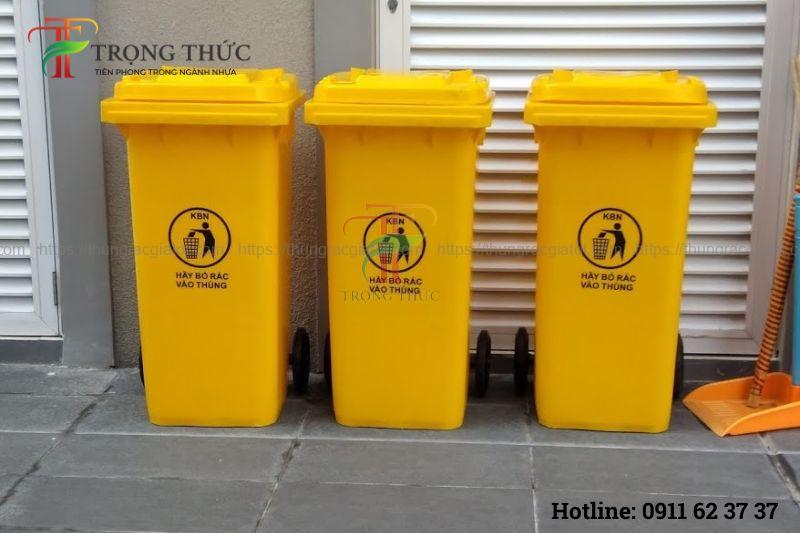 thùng rác composite Hà Nội chịu lực tốt ngoài trời
