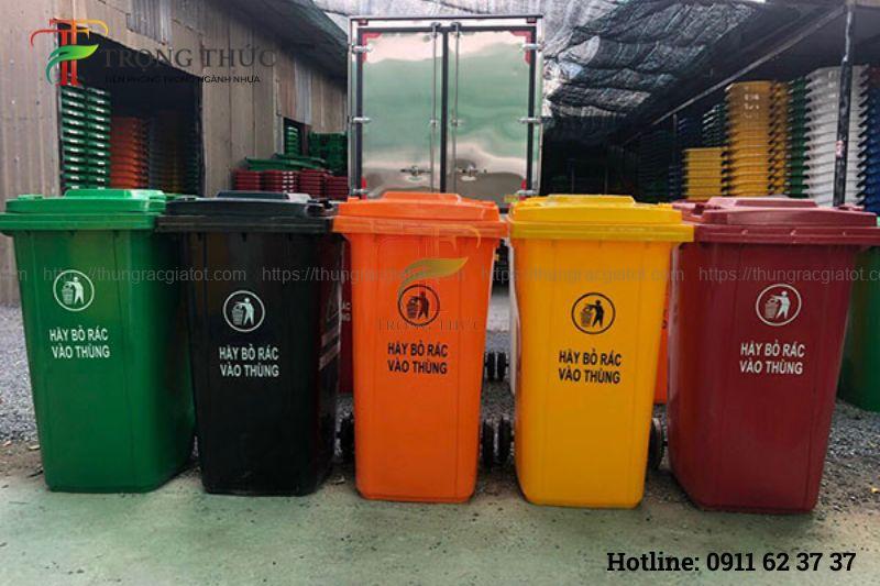 thùng rác composite Hà Nội chịu lực tốt ngoài trời