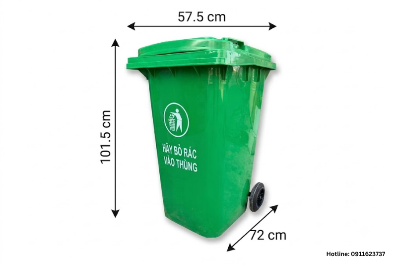 Thùng rác nhựa 240 lít